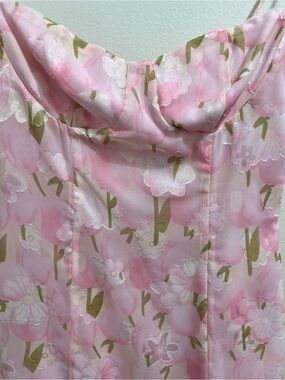 Beginning Boutique Penny Lane Pink Floral Mini Dress Sweet Date Night